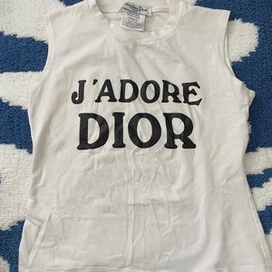 Auth. Vtg Galliano for Dior J'Adore Dior Top XS